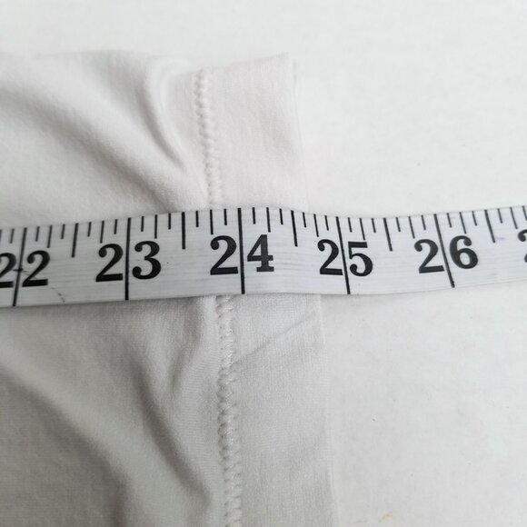 Aeropostale Seriously Soft Sculpt Square Neck T-Shirt XL White Clean Girl - Picture 7 of 7